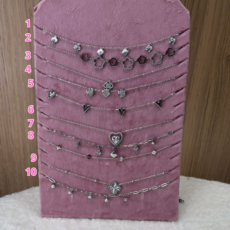 Kettingen Display 1 Zilver