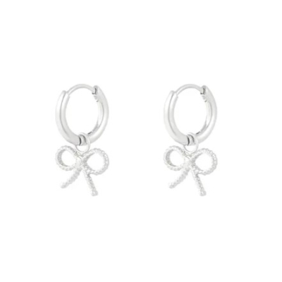 Earrings Simply Bow Silver