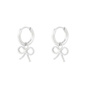 Earrings Simply Bow Silver