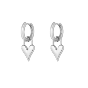 Oorbellen Lucky Love Silver