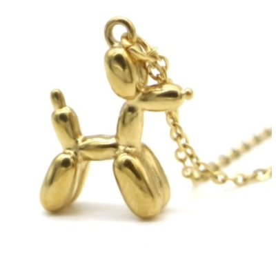 Necklace Balloon Dog Gold