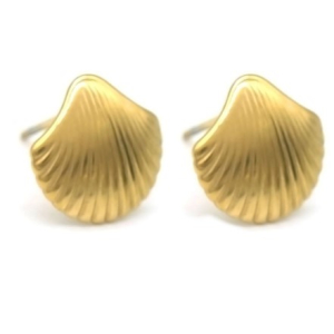 Oorbellen Oorknopje Shell Gold