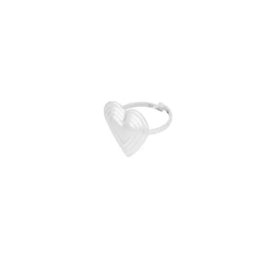 Ring with love silver